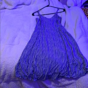 Long Blue striped dress